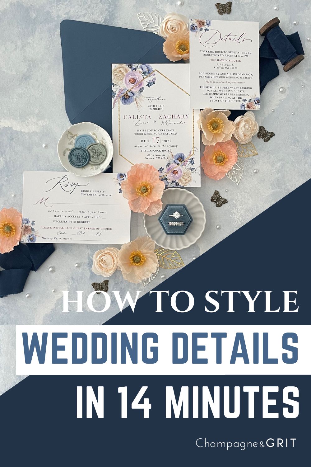 How to Style a Wedding Flat Lay