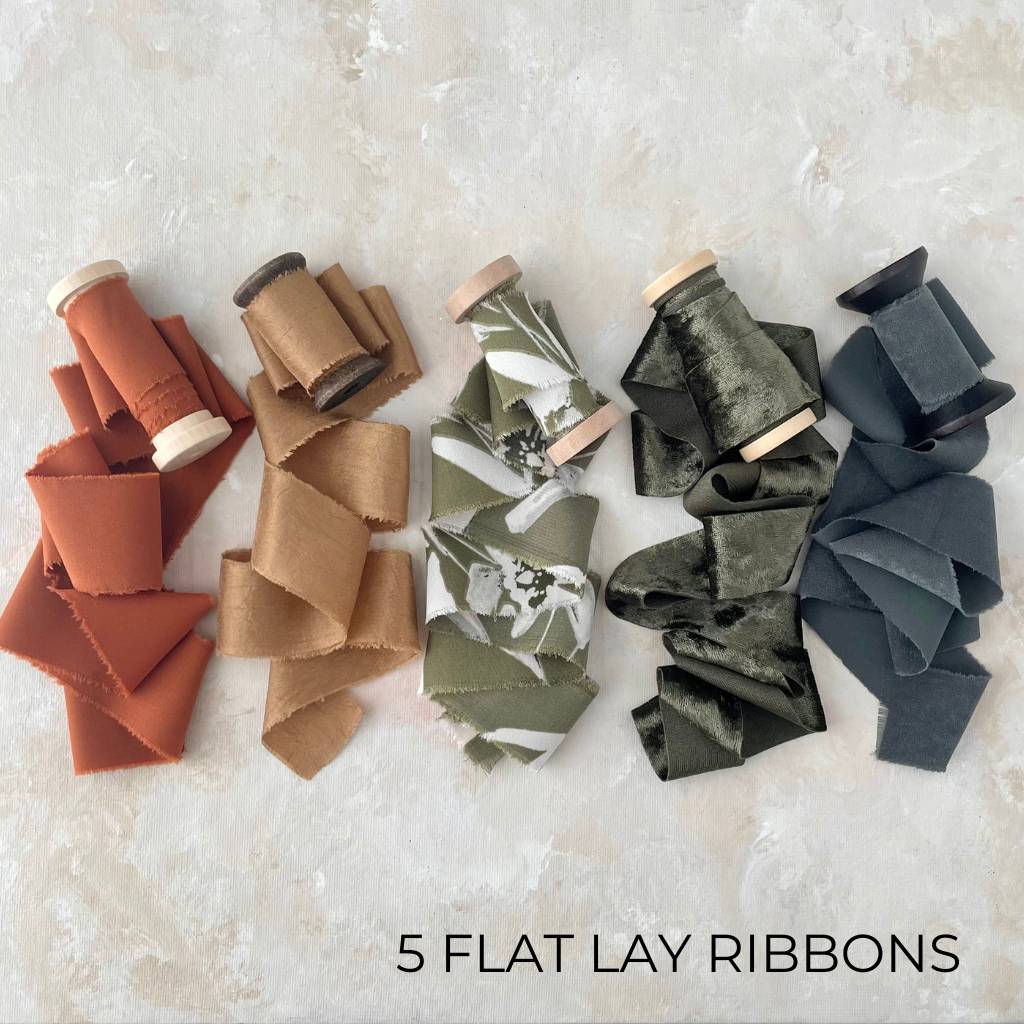 Olive Green Velvet Ribbon