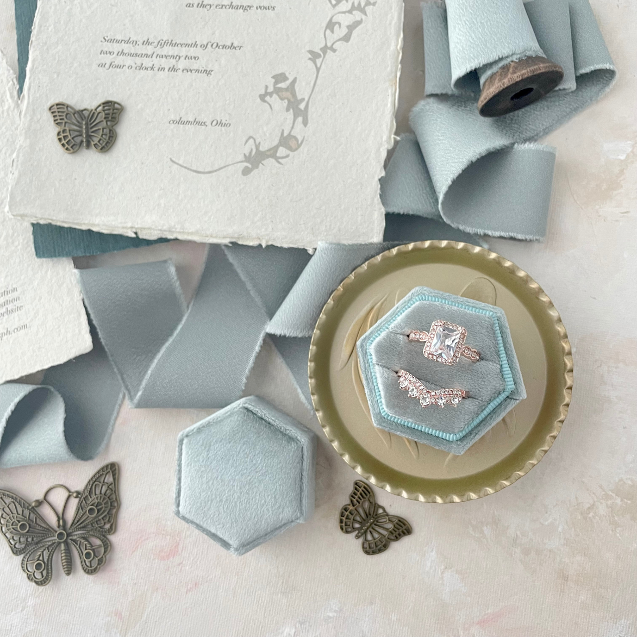 Ribbon Flat Lay Styling kit in Pastel Colors