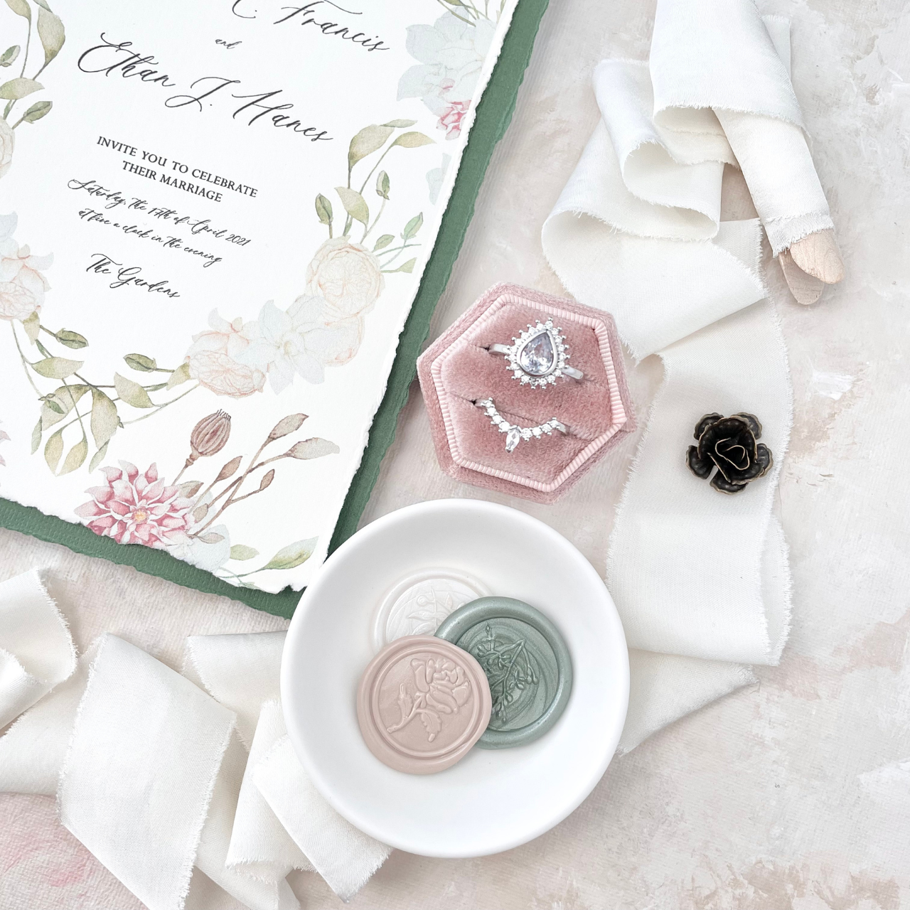 Ribbon Flat Lay Styling kit in Pastel Colors