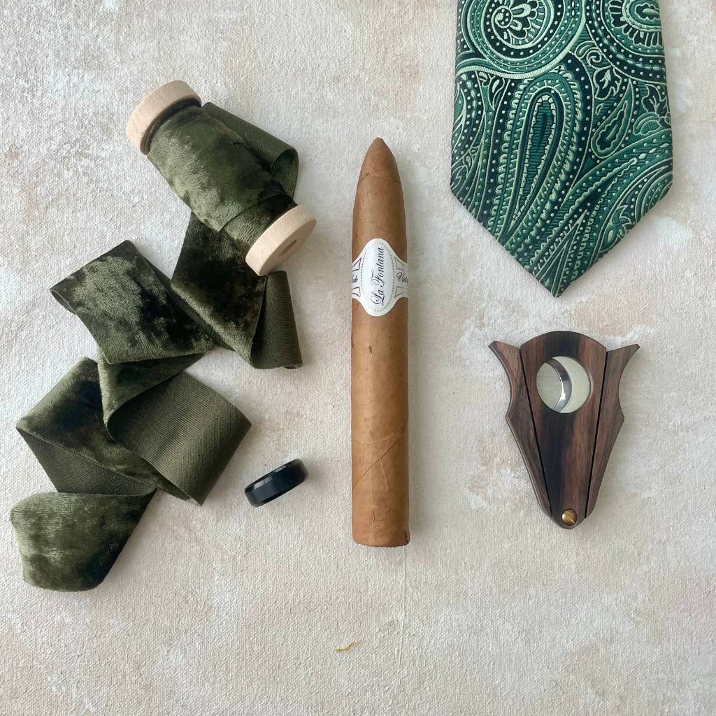 Olive Green Velvet Ribbon