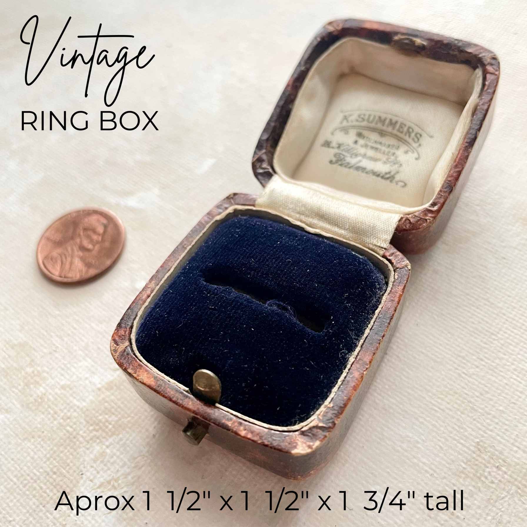 Vintage Ring Box - Classic K. Summers