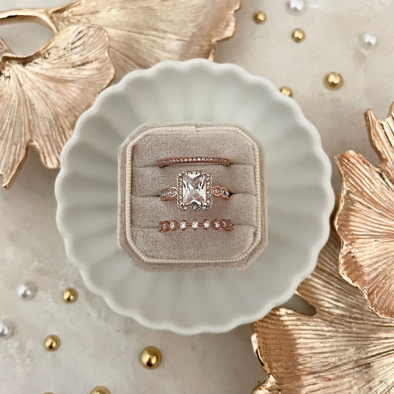 Gingko Leaf Gold Styling Tray ~ MUST HAVE