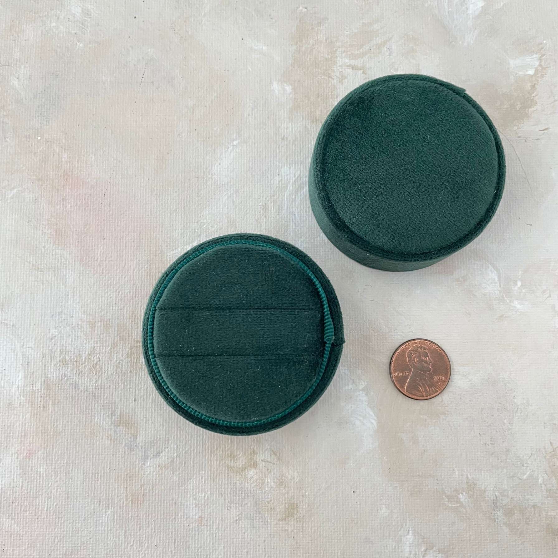 Circle Forest Green Ring Box