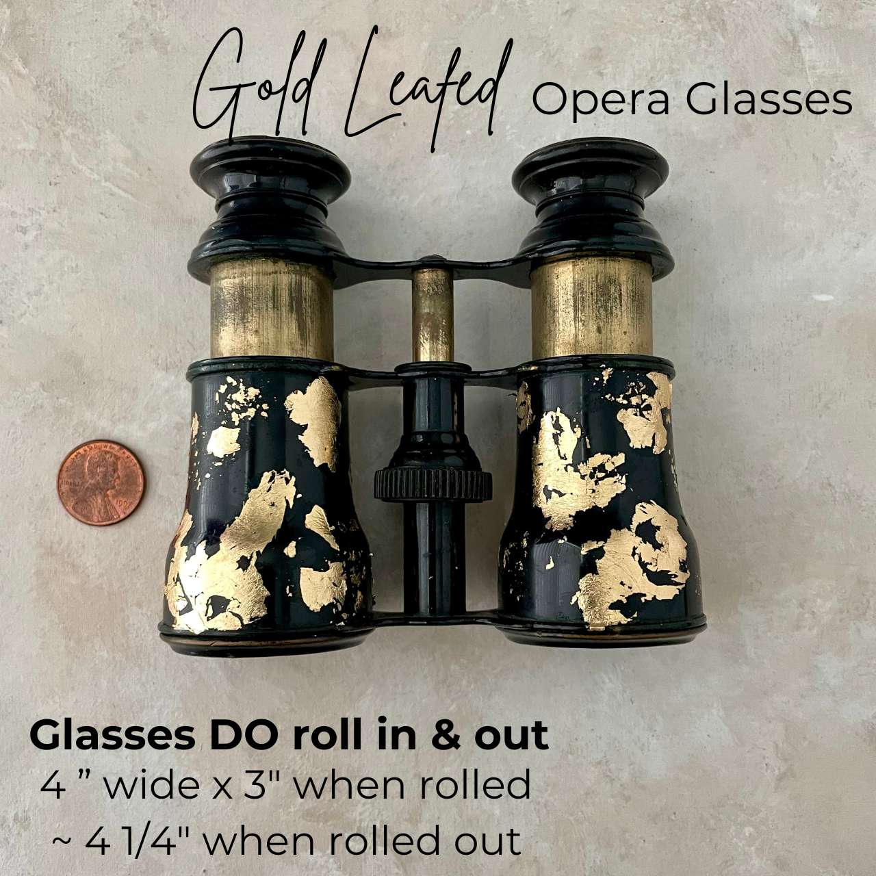 Black & Gold Gilded, Opera Glasses