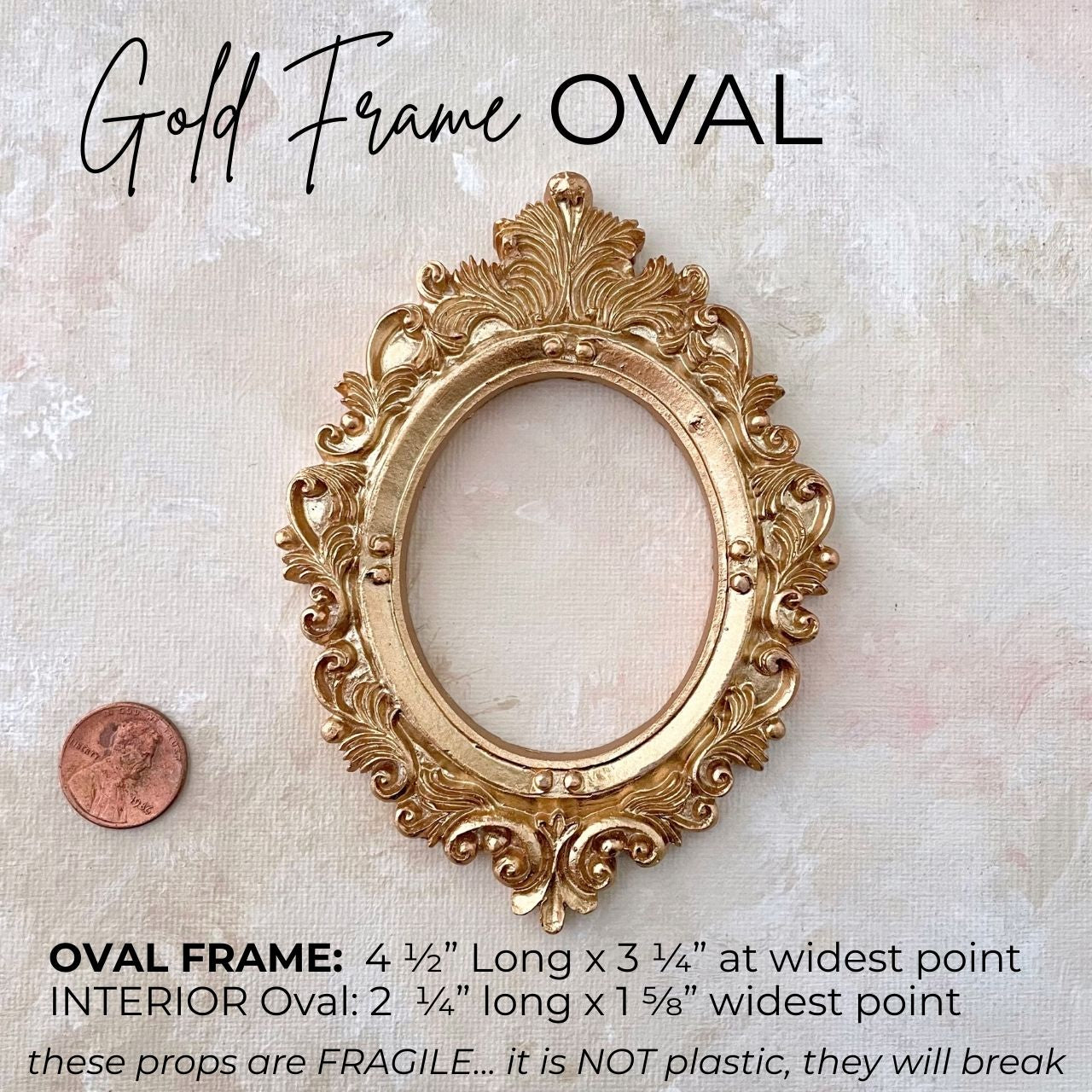 Mini  Gold Frames ~ Vintage Replicas