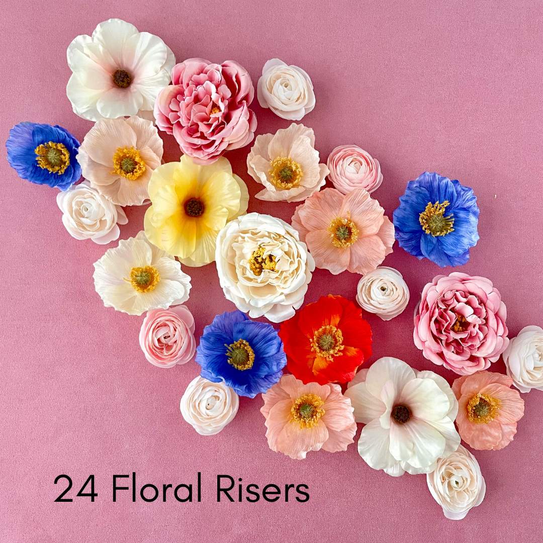 Floral Risers for Flat Lays