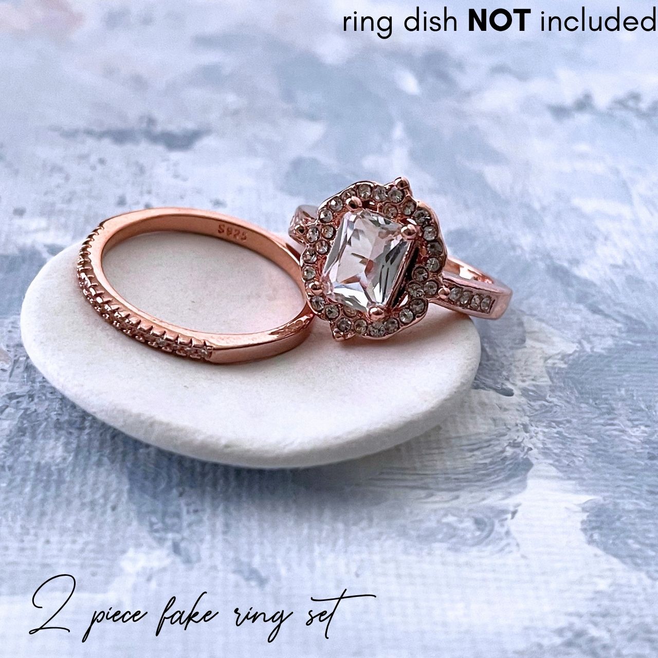 DEAL Ring Set ~ 2 piece Ladies FAKE ring set
