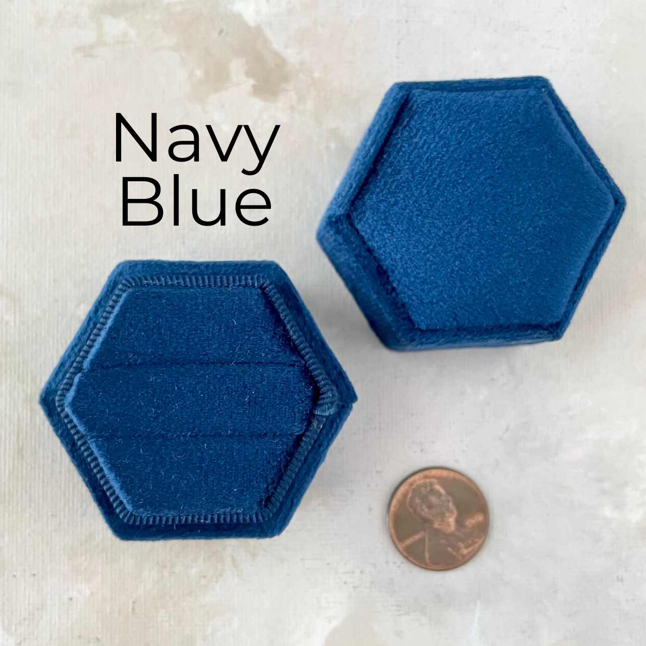 Navy Ring Box
