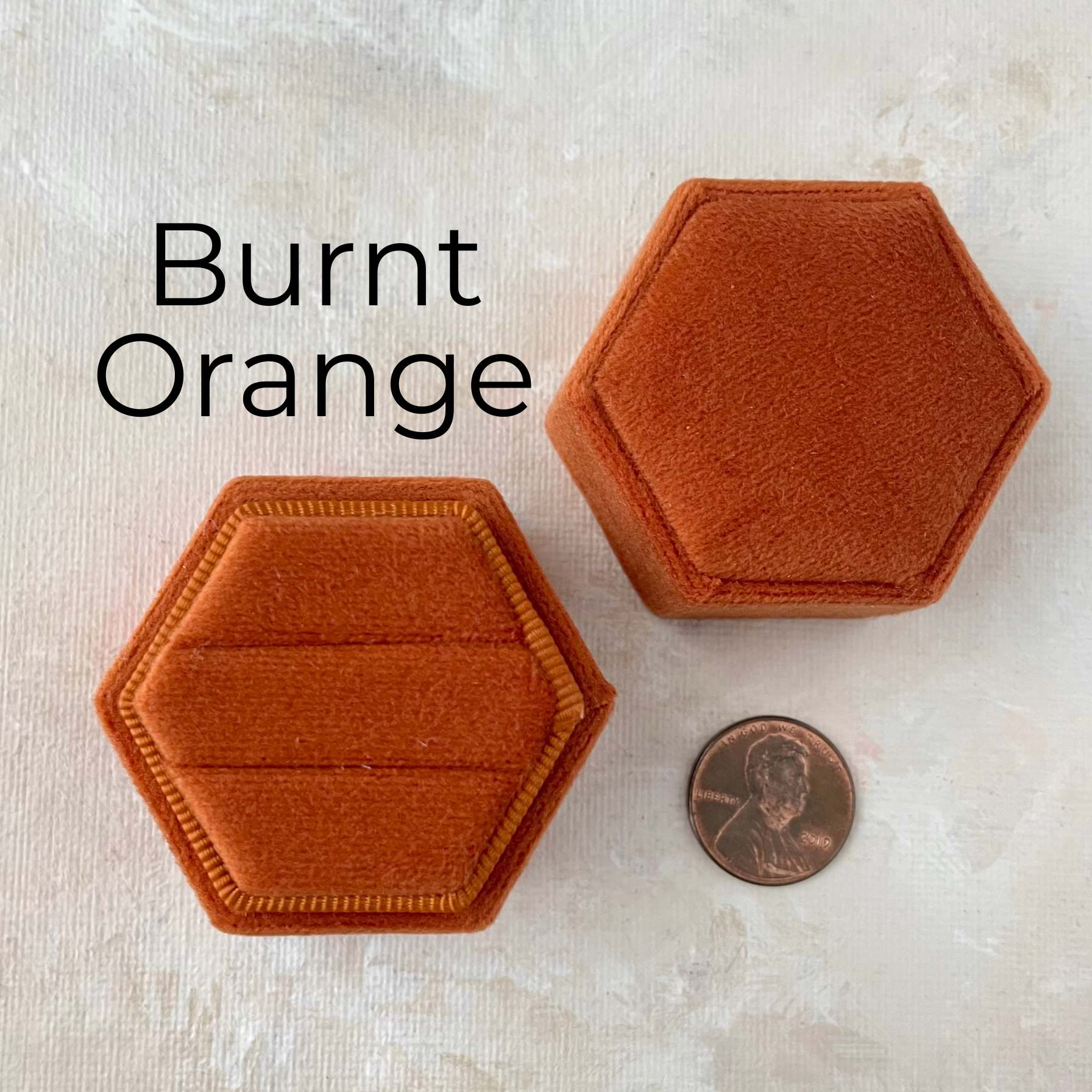 Orange Rust Ring Box