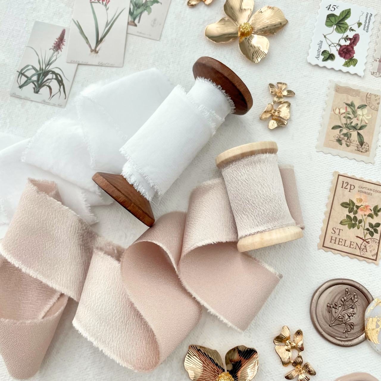 White Silk Styling Ribbon