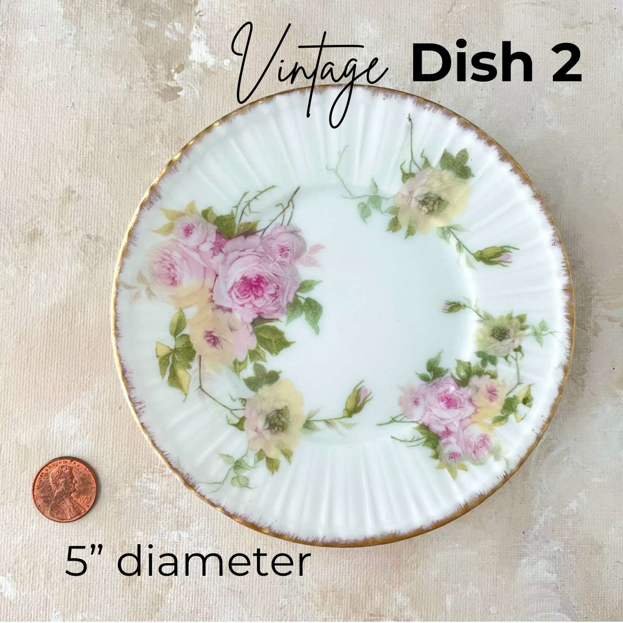 Floral Vintage Dish