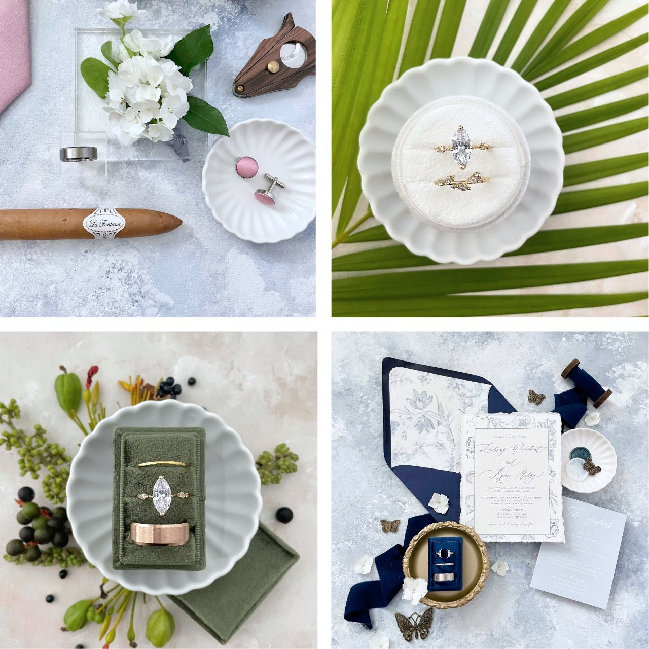 Matte White Ruffled Ring Dish  ~ MUST HAVE