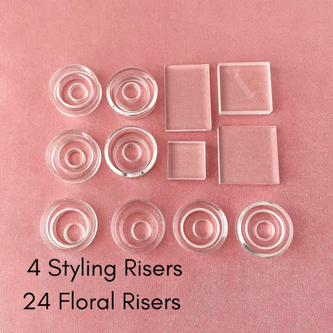 Acrylic Styling Block Set & Floral Risers for Flat Lays ~ MUST HAVE