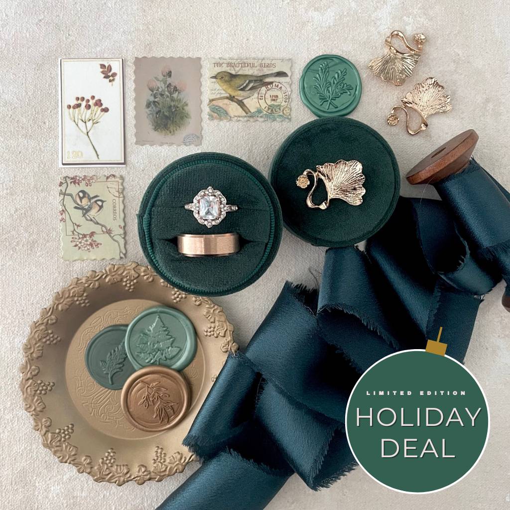 Forest Green & Gold Flat Lay Kit ~ 🎄HOLIDAY DEAL 🎄