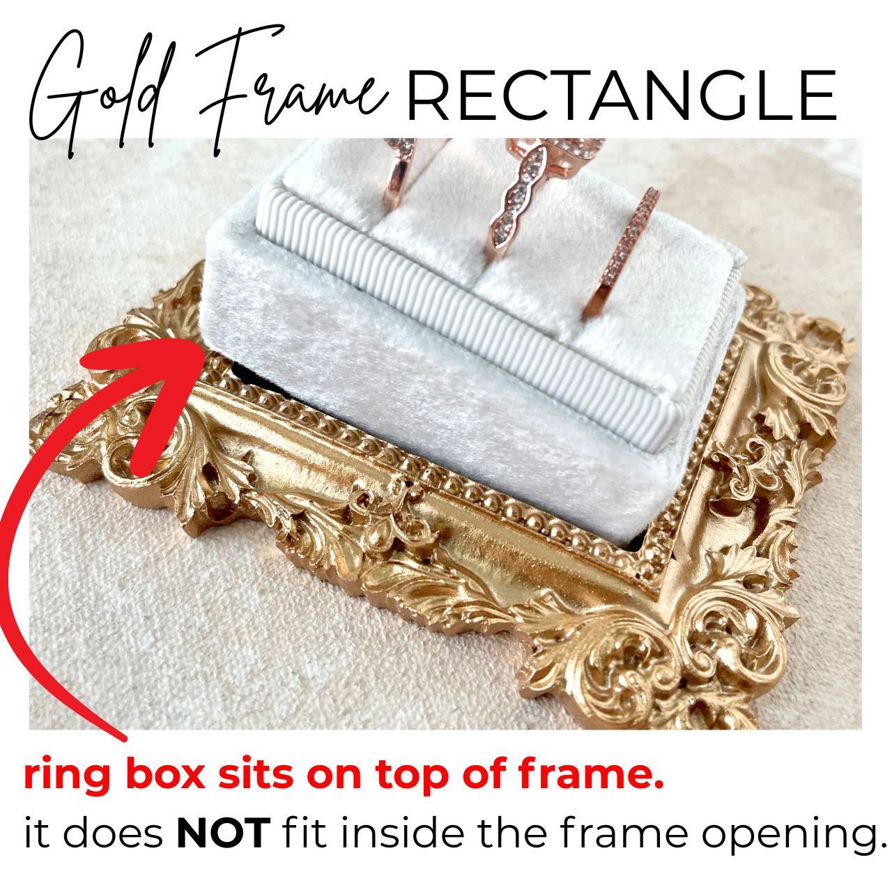 Mini  Gold Frames ~ Vintage Replicas