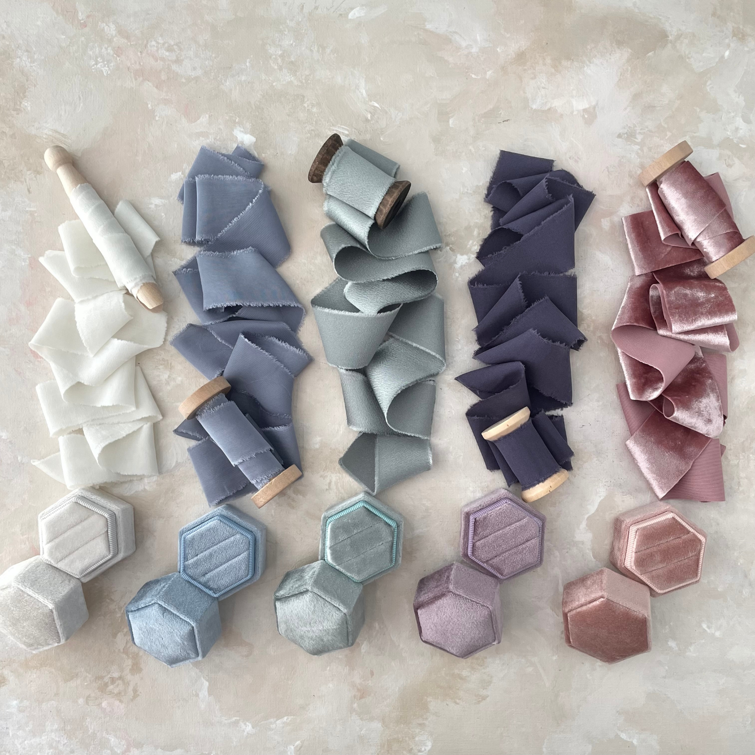 Ribbon Flat Lay Styling kit in Pastel Colors