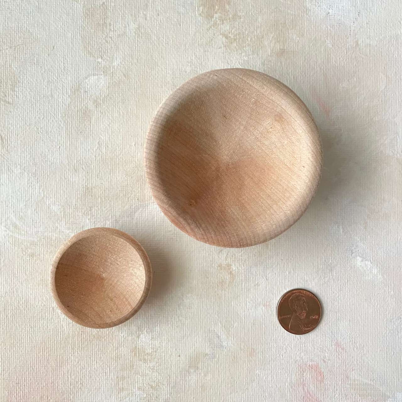 Mini Wood Bowls