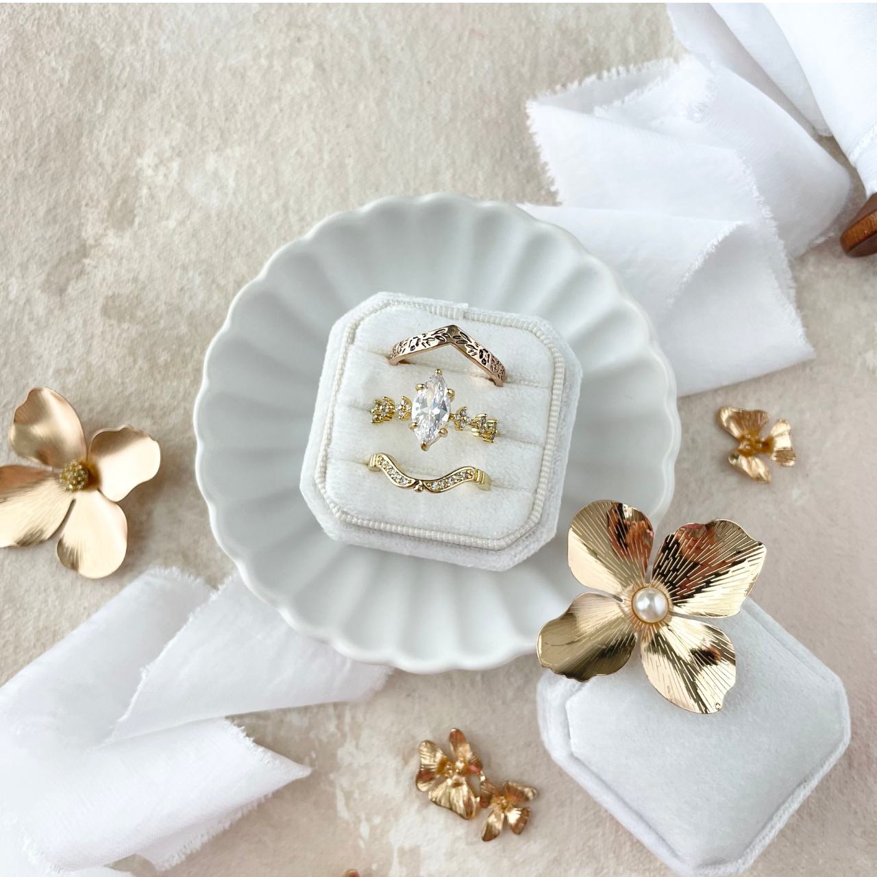 White Silk Styling Ribbon