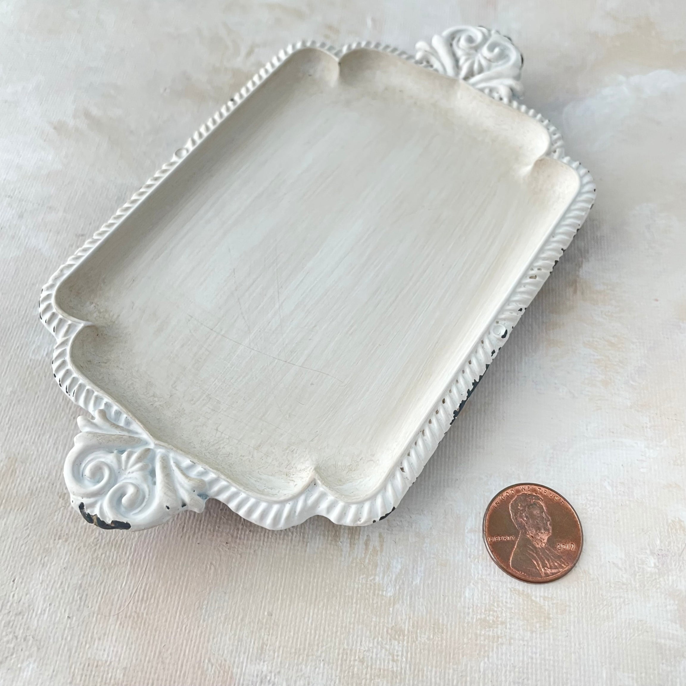Ivory Small Tray Vintage Inspired