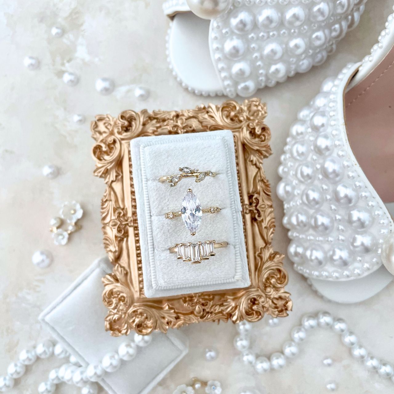 Mini  Gold Frames ~ Vintage Replicas