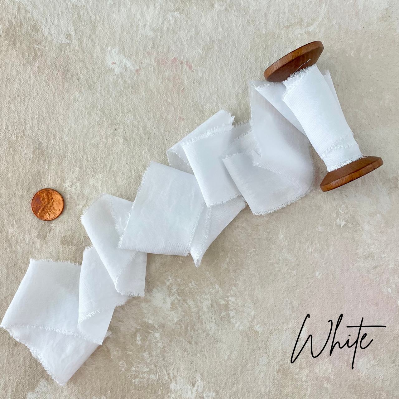 White Silk Styling Ribbon