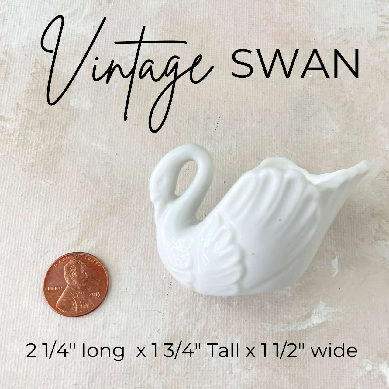Vintage Swan Flat lay details