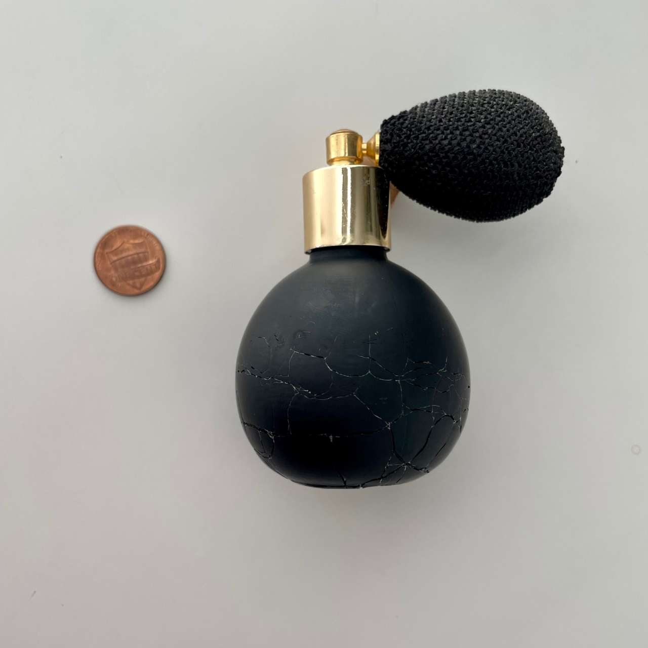 Black Glass Perfume Atomizer with Black Atomizer -  Glass Atomizer