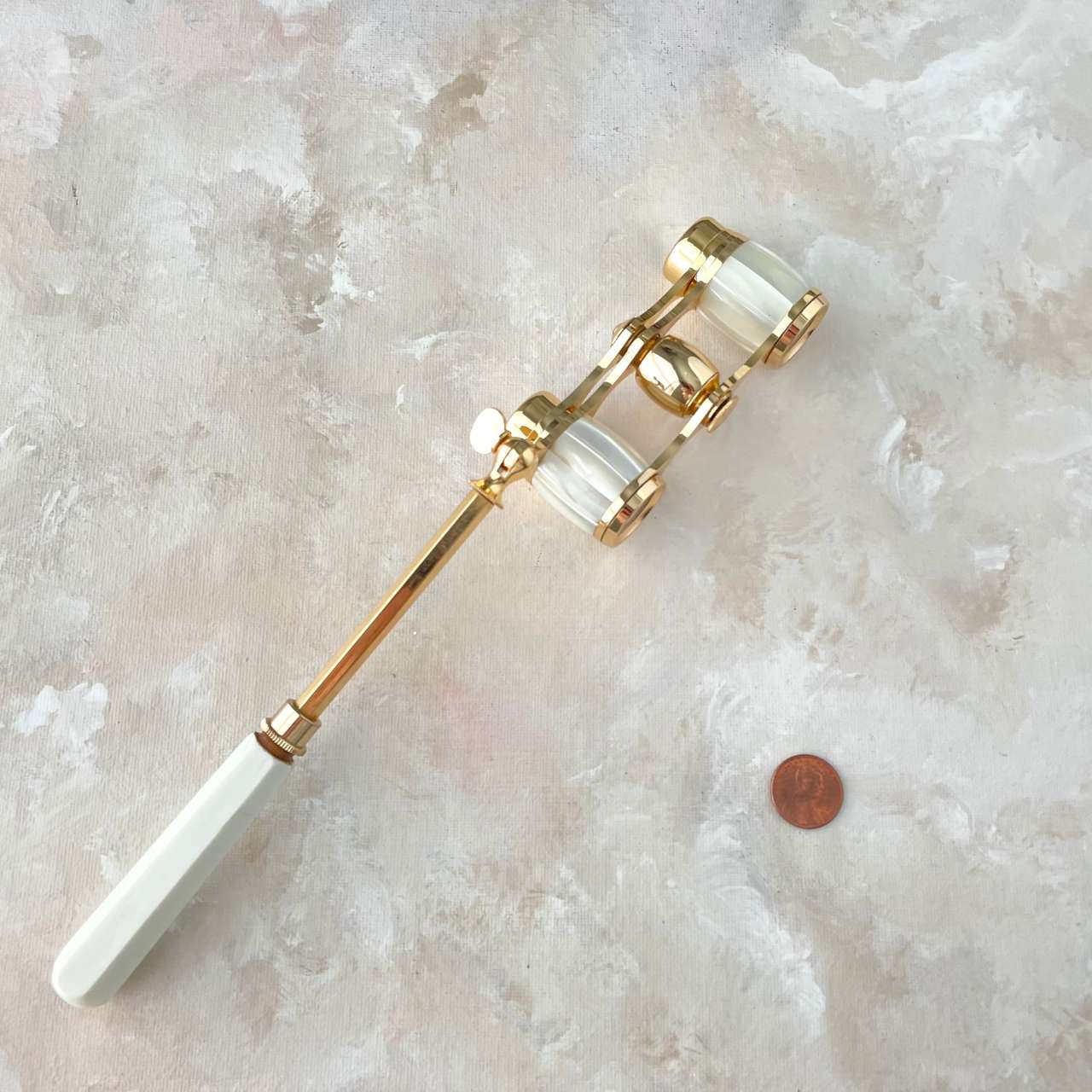 Mother of Pearl Opera Glasses with Handle