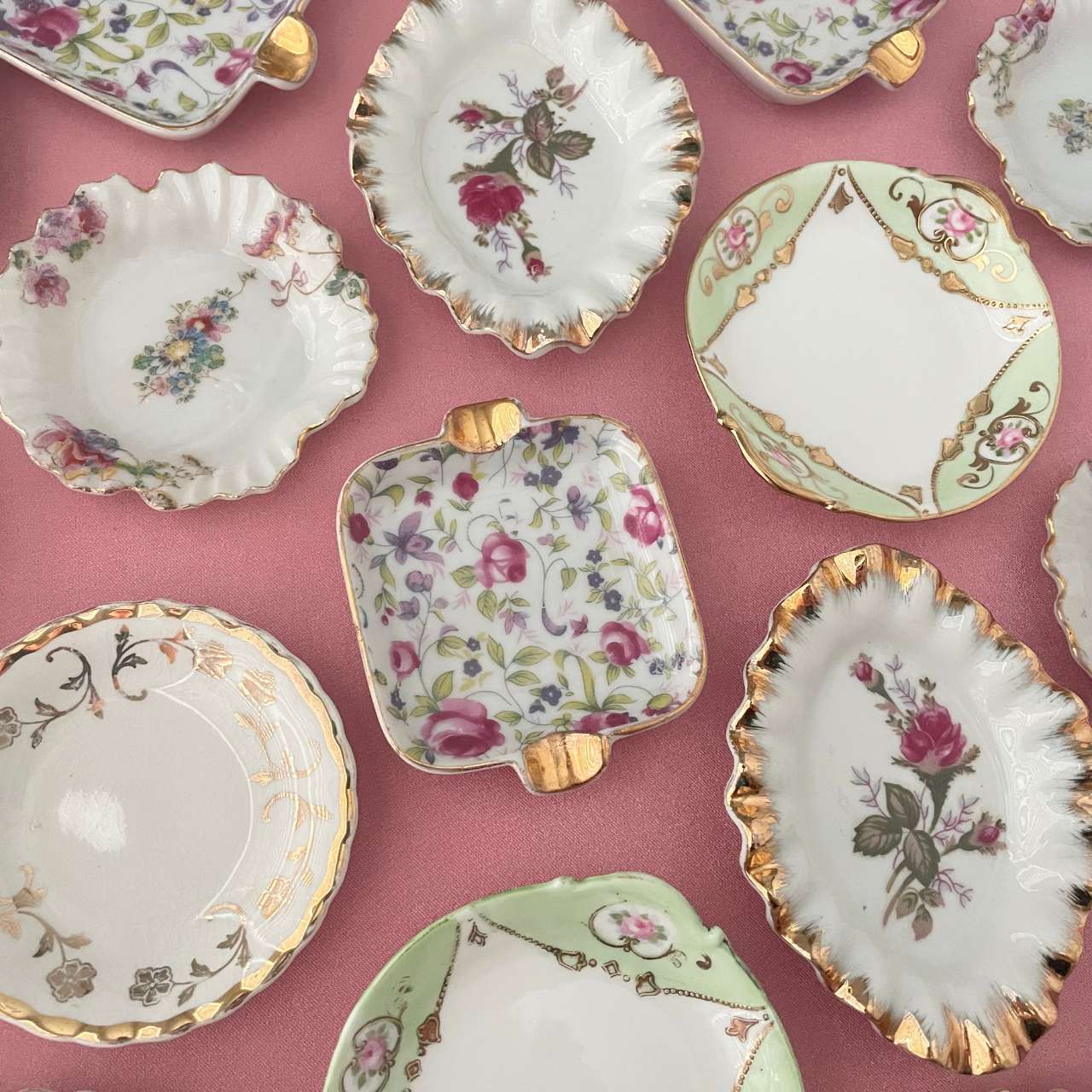Floral Mini Vintage Dish Collection
