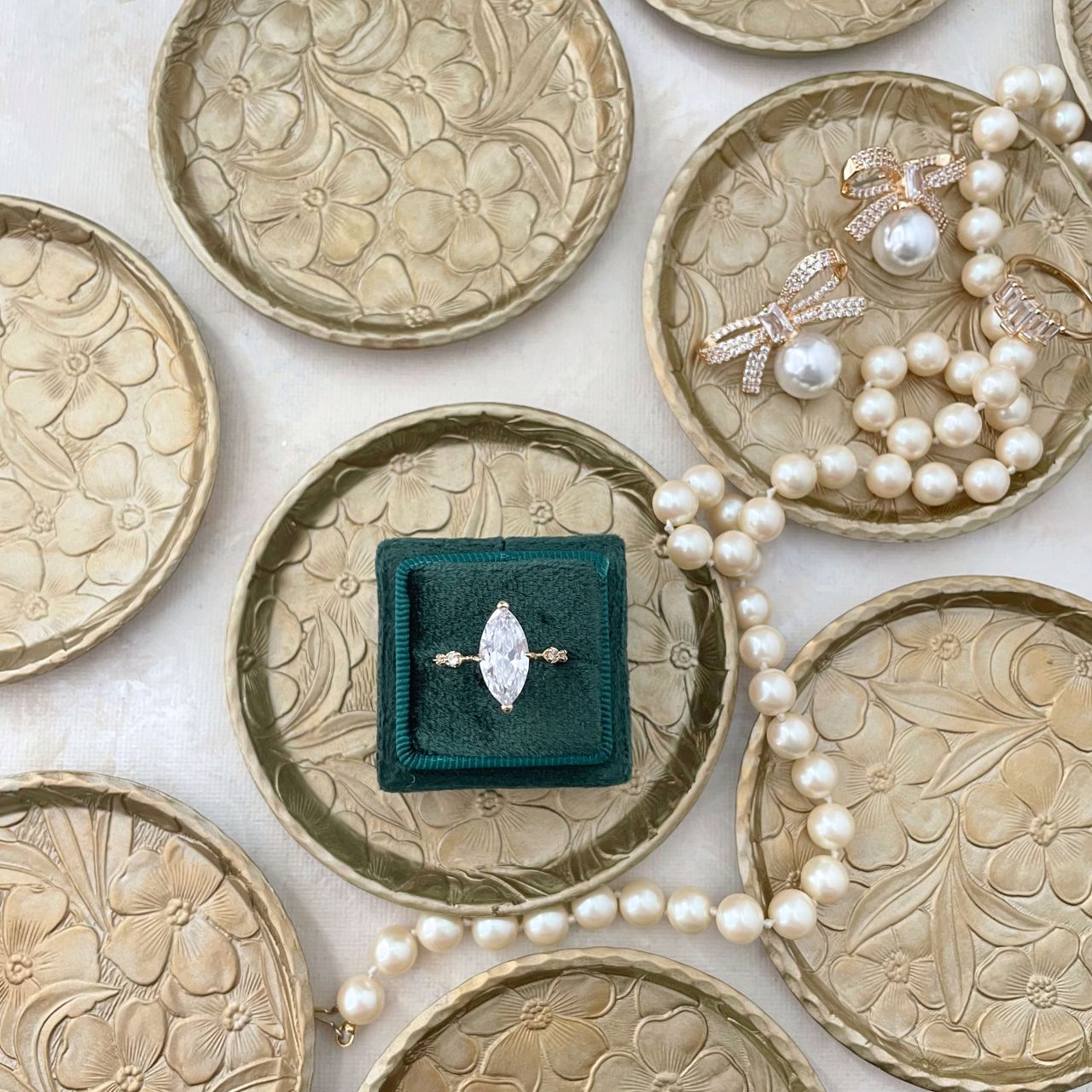 Gold dogwood Vintage Dish ~ MUST HAVE