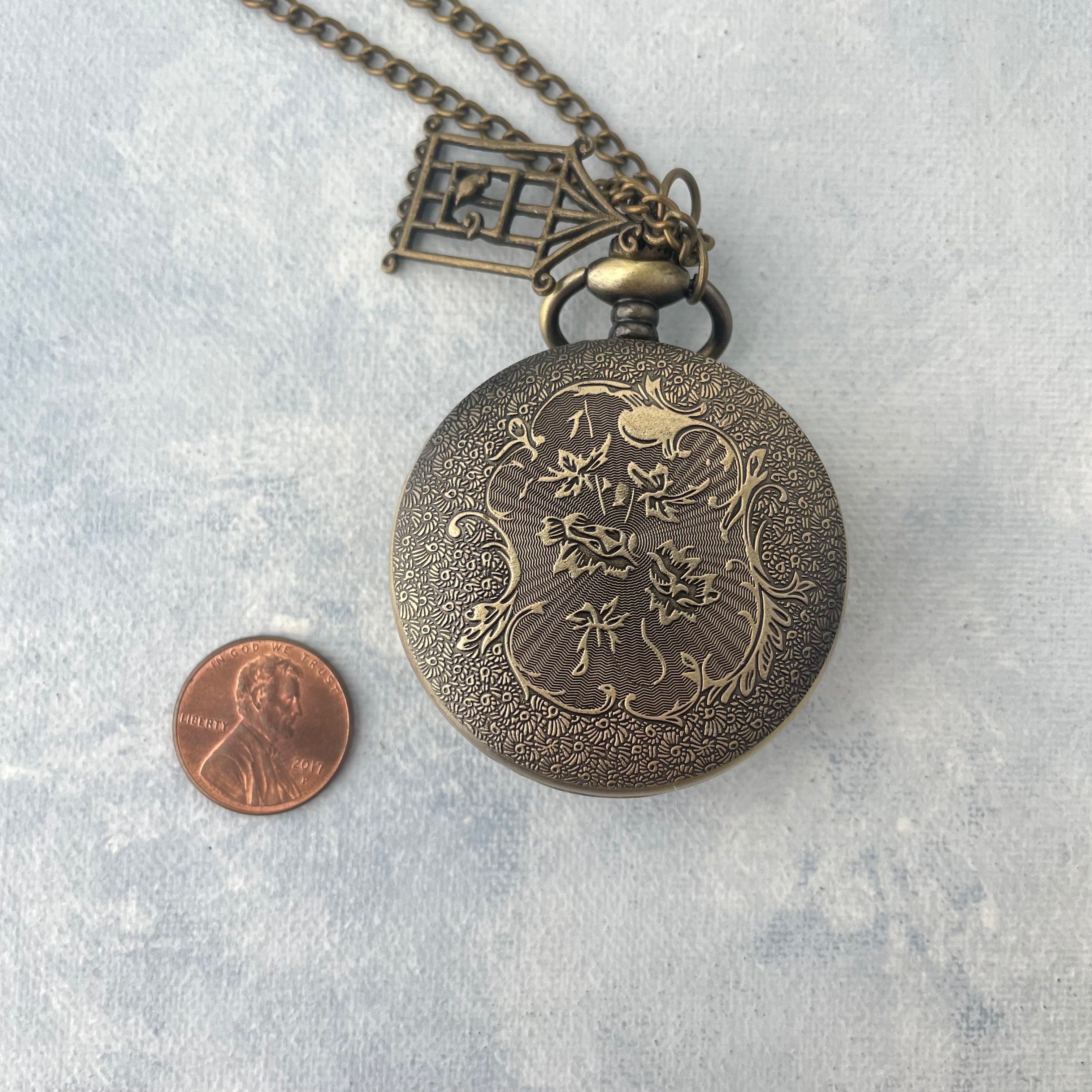 Butterfly Pocket Watch Flat Lay Prop