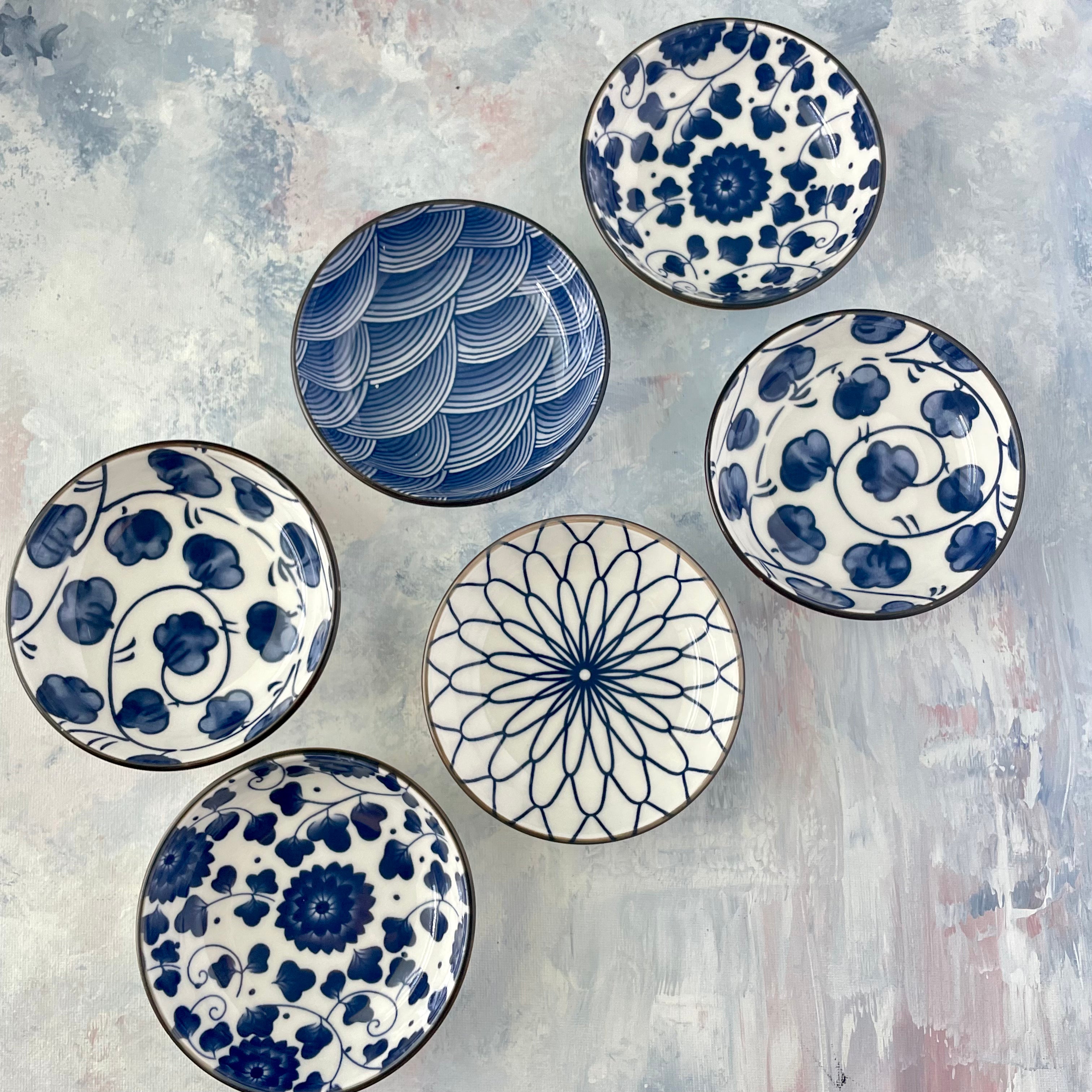 Blue Floral Styling Dishes