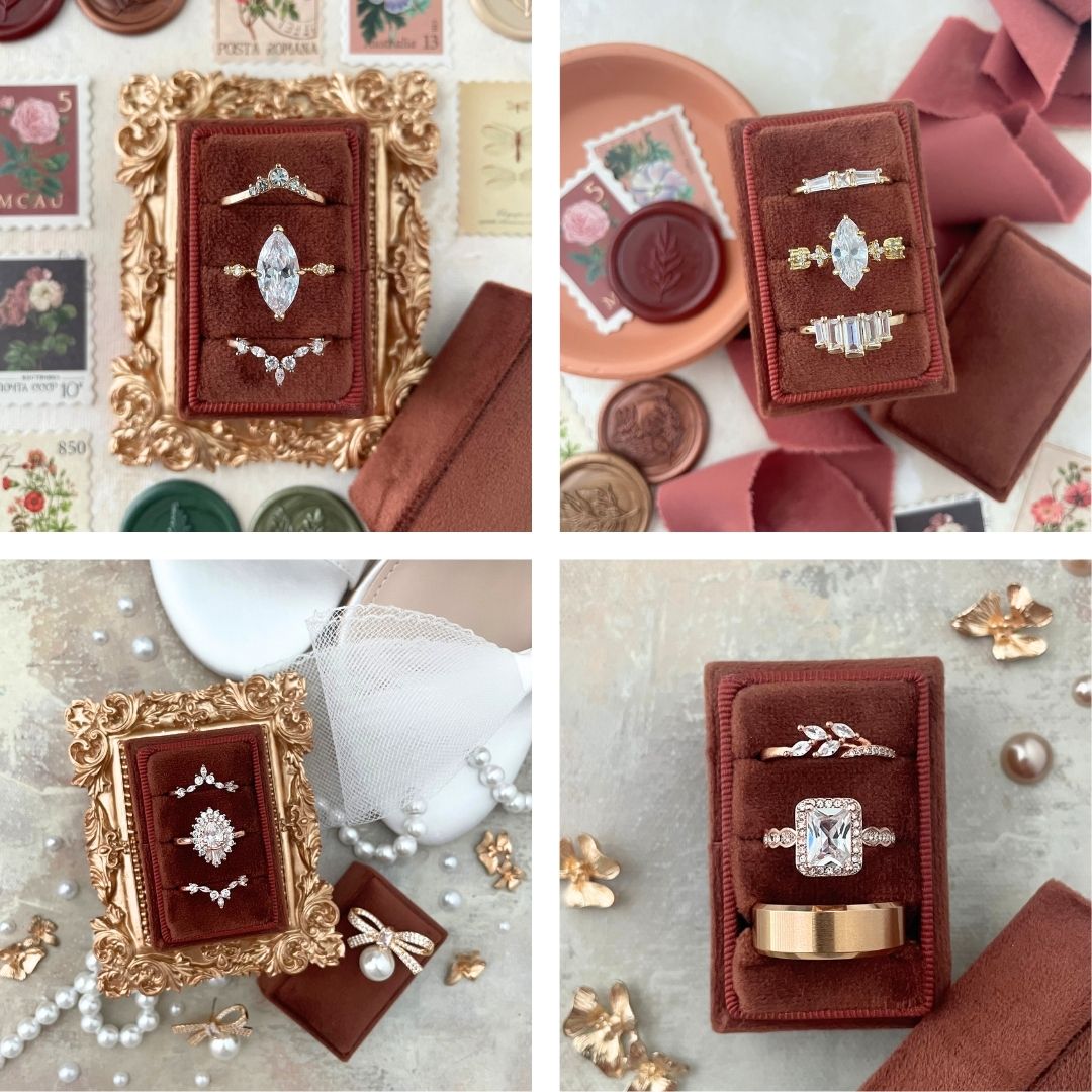 3 Slot Ring Box Flat Lay Styling Kit - 🍁 FALL DEAL🍁