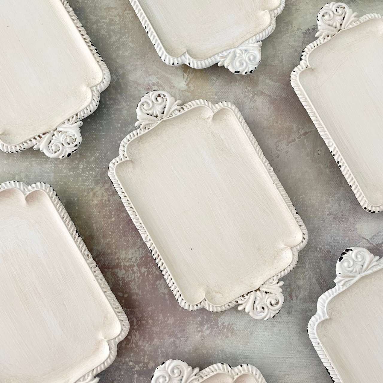 Ivory Small Tray Vintage Inspired