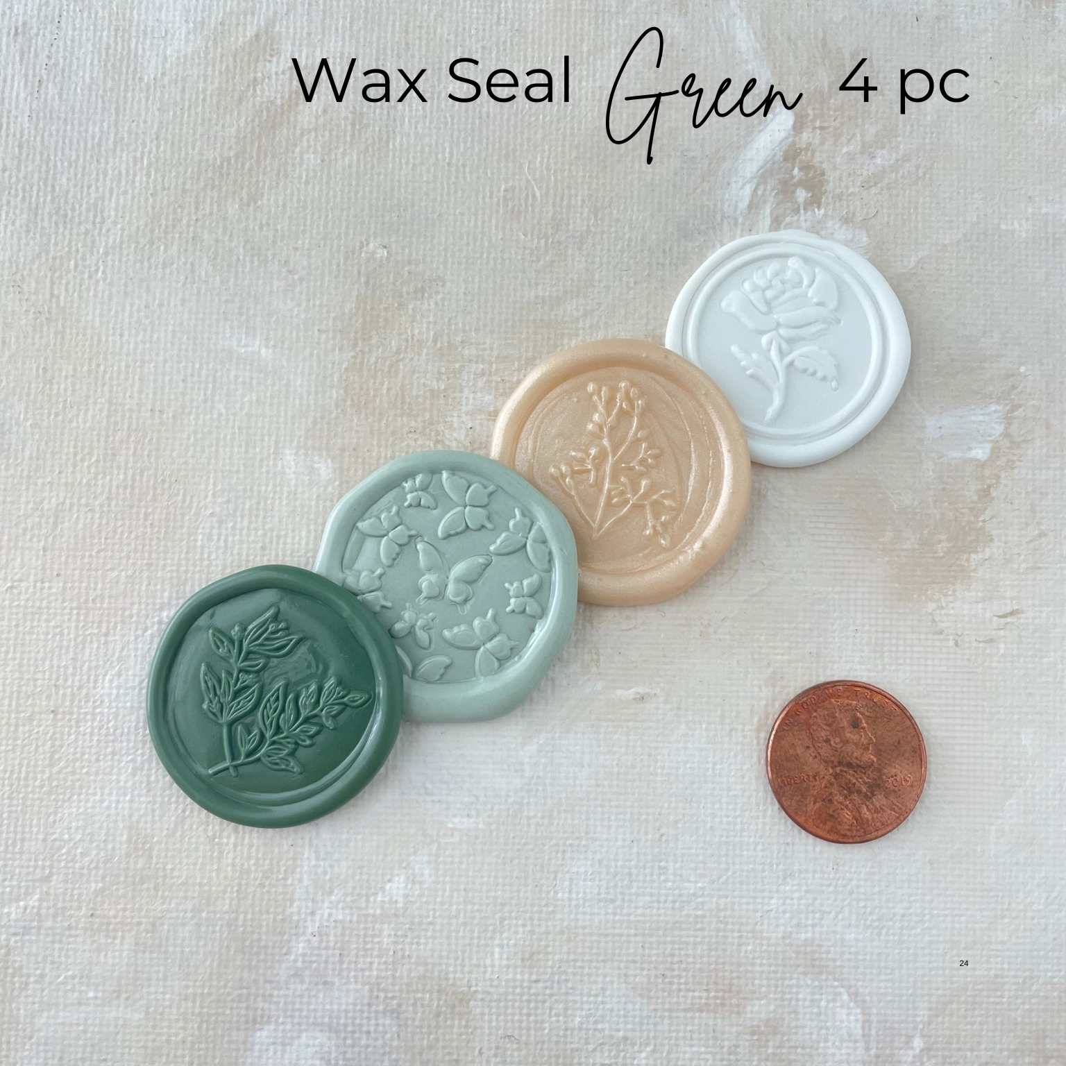 Mini Styling Kit Olive Green; Postage & Wax Seals