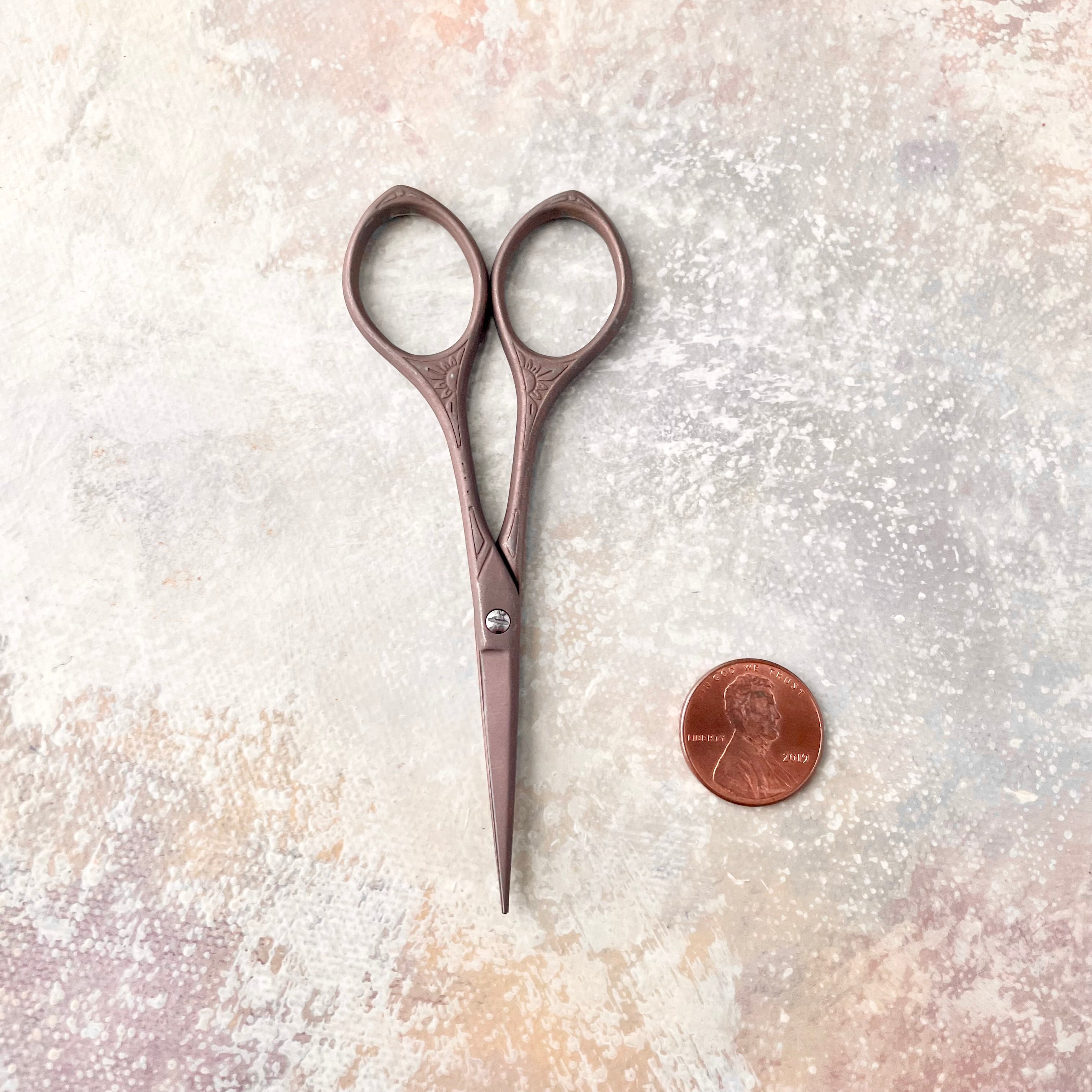 Bronze Styling Flat Lay Scissors