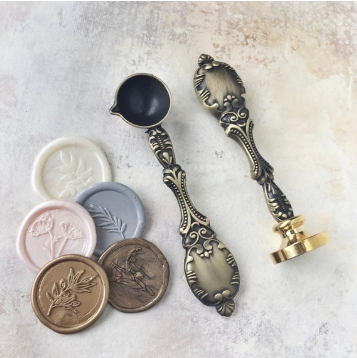 Brass Wax Seal Spoon for Flat Lays