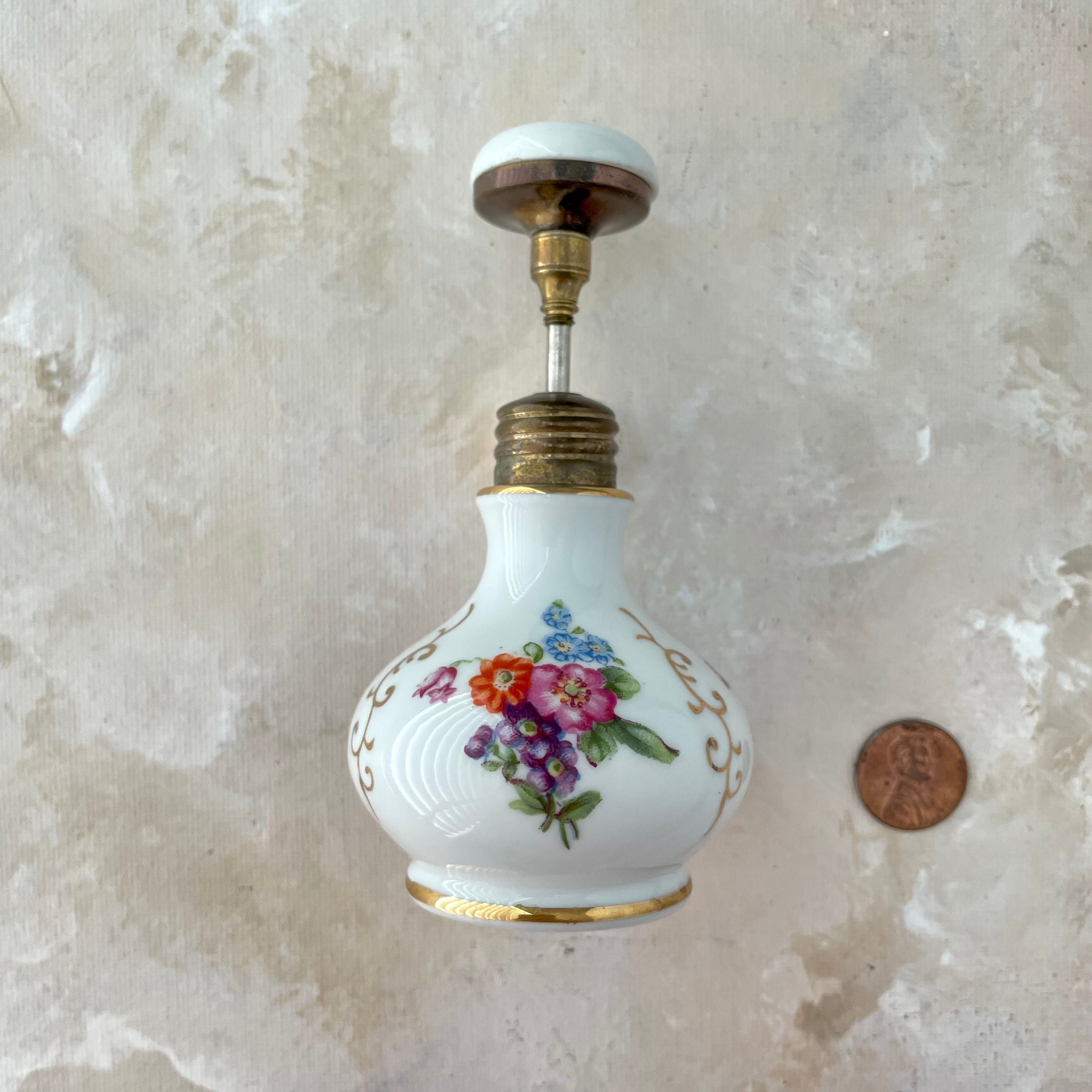 Floral Ceramic Perfume Bottle