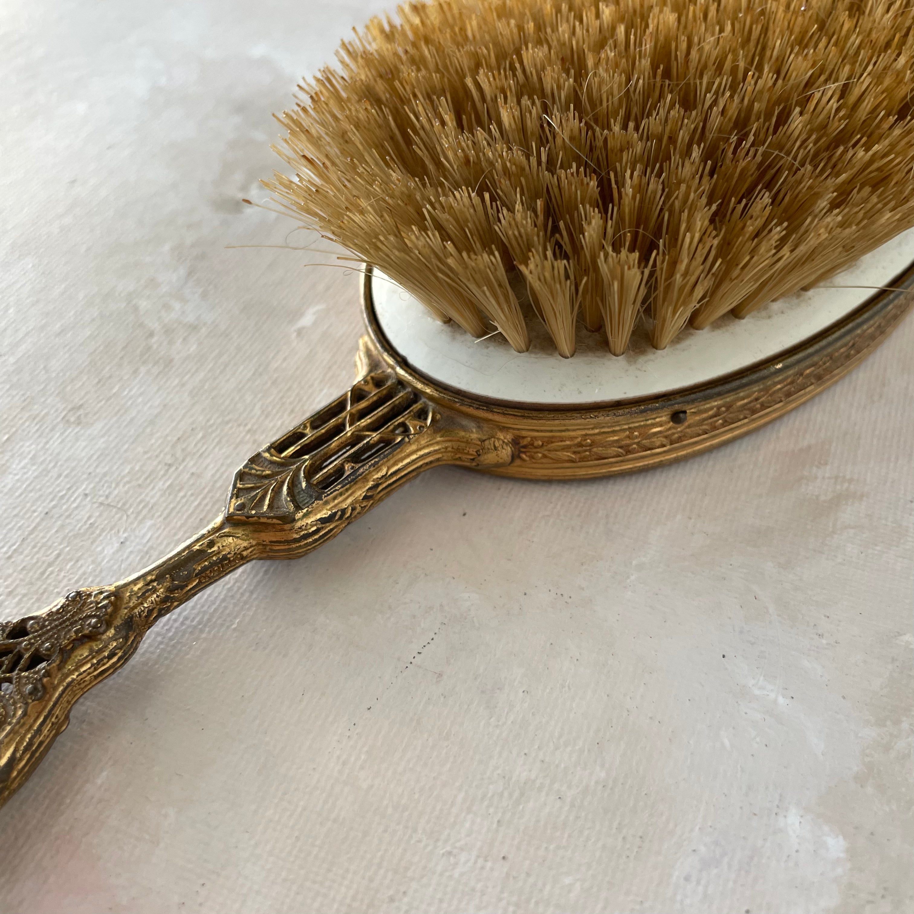 Gold Vintage Vanity Brush