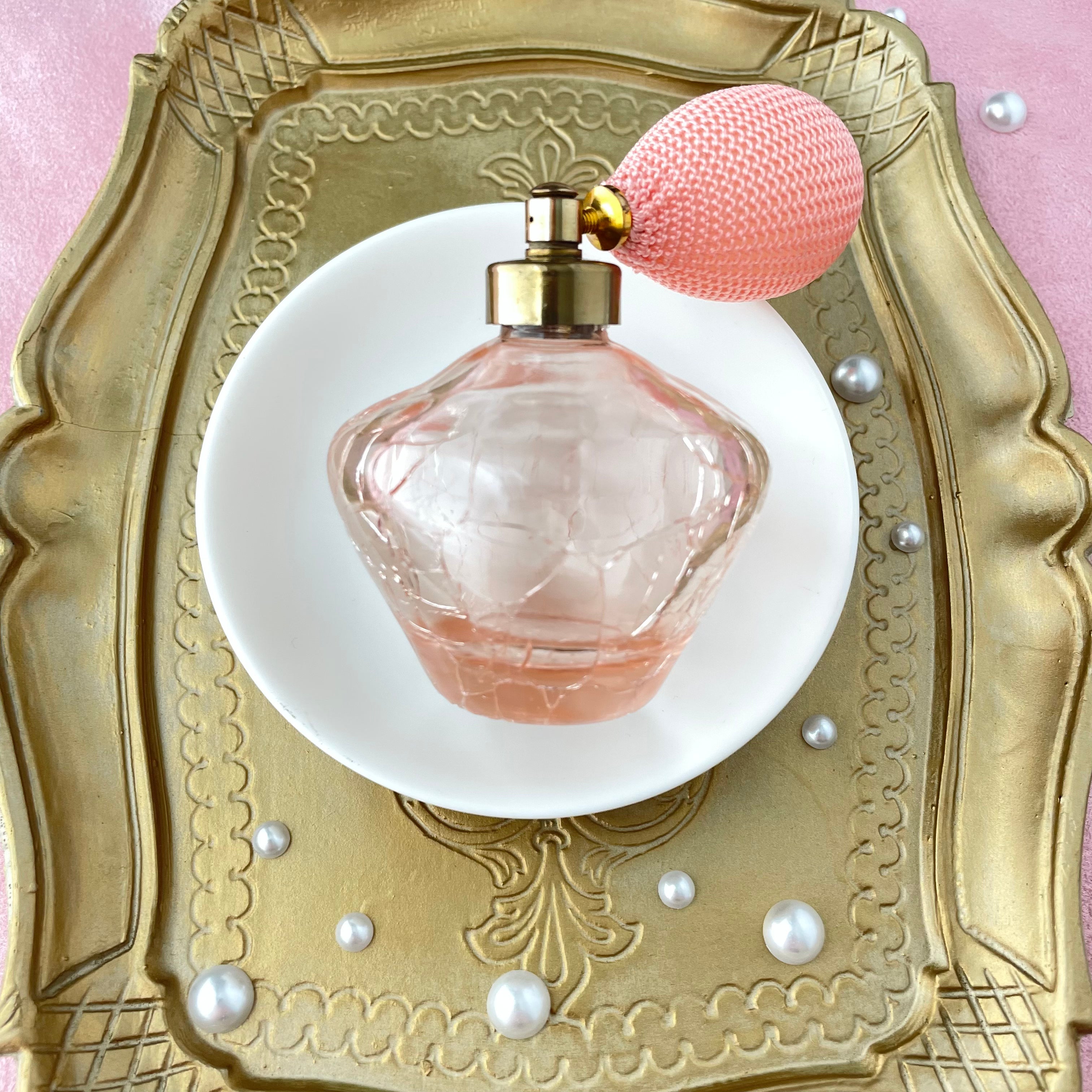 Pink Blush Glass Perfume Atomizer with Blush Atomizer -  Glass Atomizer